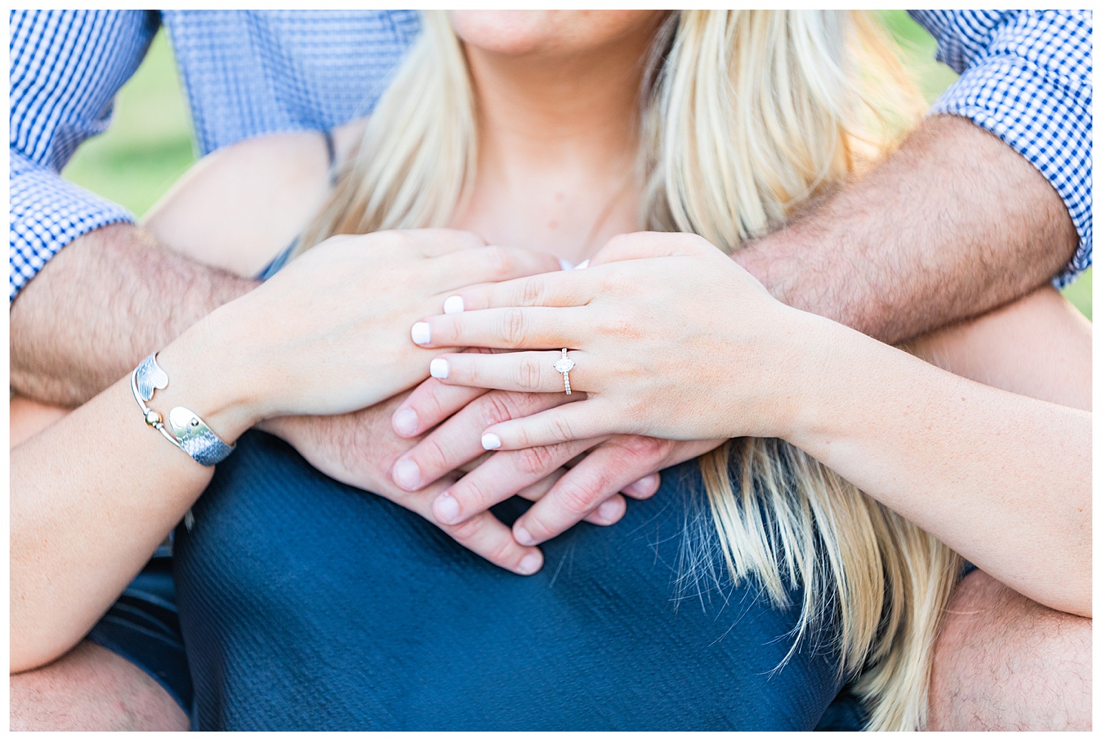 closeup of tyler and devinn's hand