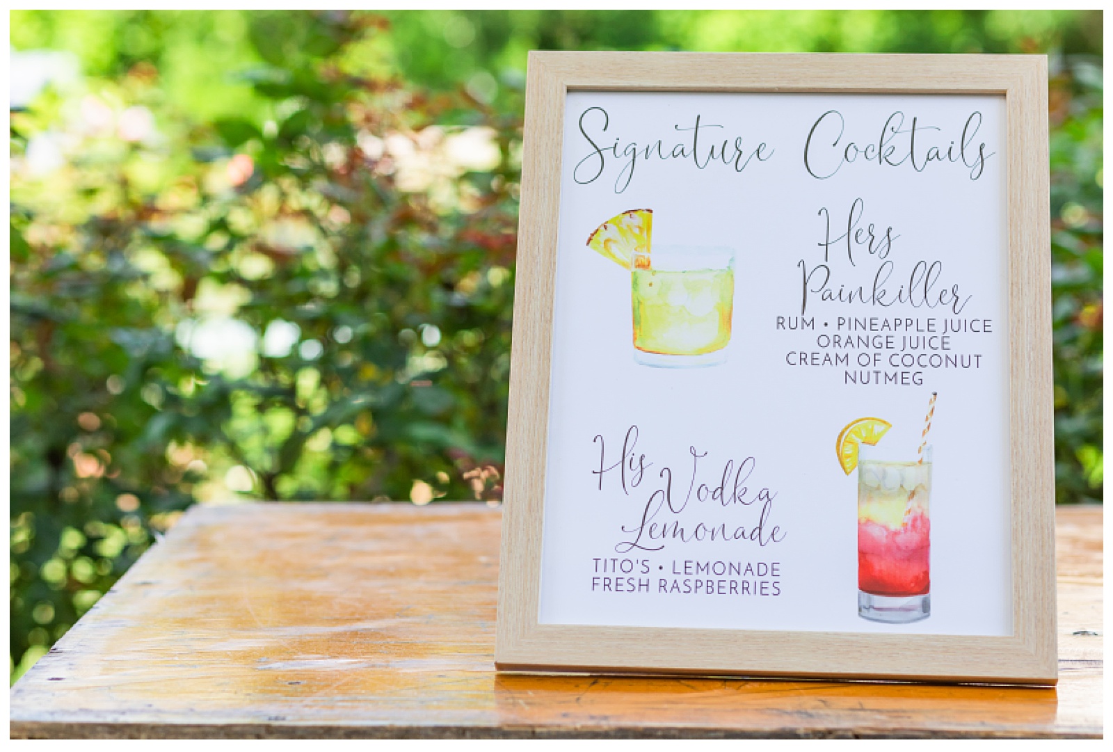 signature cocktails